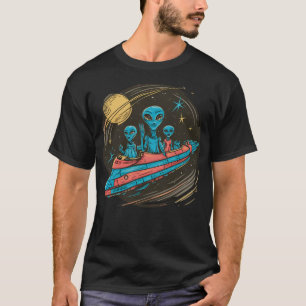 Camiseta Alien Roswell Galaxy Gallery Wall Art Ufo Moderno