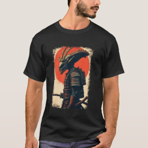 Camiseta Alien Samurai Tee Japan Sci-Fi Design Apparel U