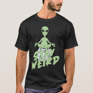 Camiseta Alien Saucer Spaceship Stay Weir