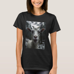 Camiseta Alien Selfie de cabra de OVNI - Divertida idea
