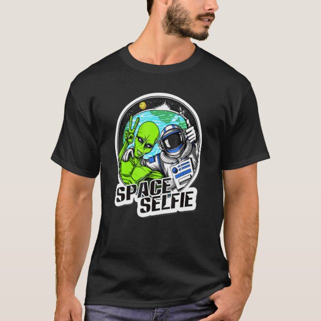 Camiseta Alien Selfie Earth Mo (Anverso)