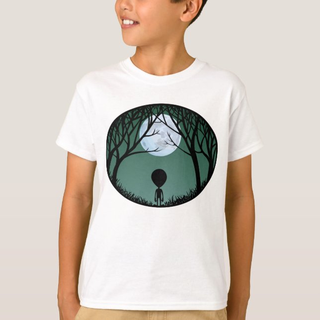 Camiseta Alien Shirt Kid's Alien Sweatshirts Kid's ET Shirt (Anverso)