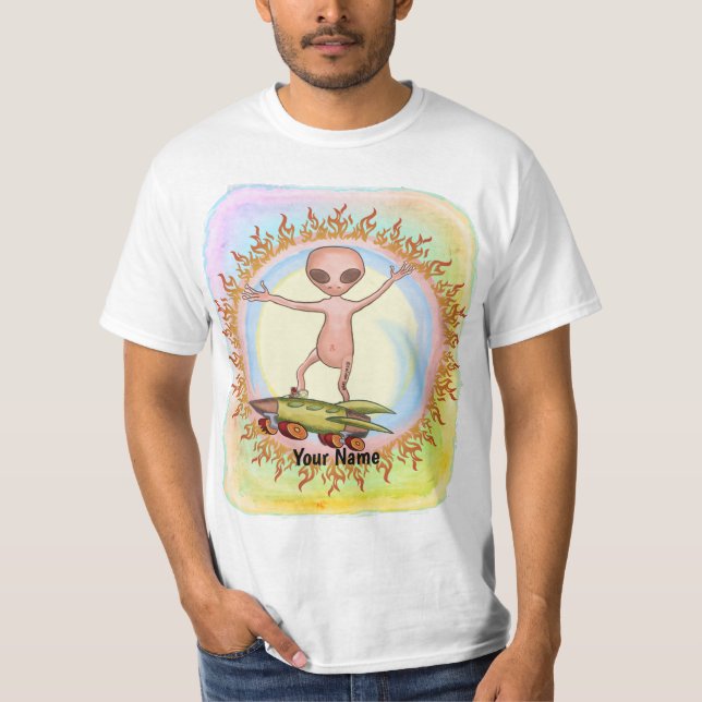 Camiseta Alien Skater T-Shirt (Anverso)