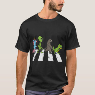 Camiseta Alien Sloth Trex de Unicorn cruza divertida cruz