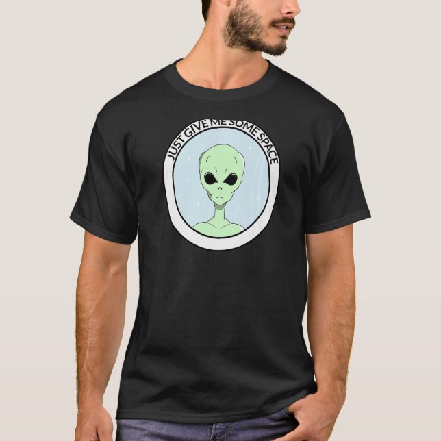 Camiseta Alien Sólo Dame Algo De Espacio (Anverso)