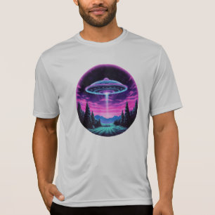 Camiseta Alien Spaceship Retro Futurista