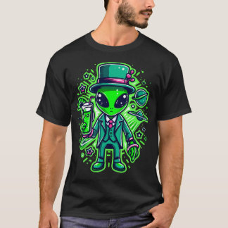 Camiseta Alien St Patricks Day Extraterrestre Shamrock Ir