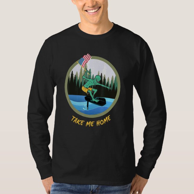 Camiseta Alien Tech Mogul Rides Hydrofoil Ufo (Anverso)