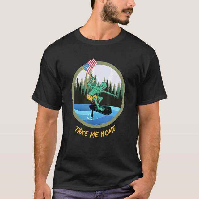 Camiseta Alien Tech Mogul Rides Hydrofoil Ufo (Anverso)