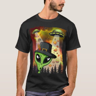 Camiseta Alien Thankding Invasion Grap de festividad de ovn
