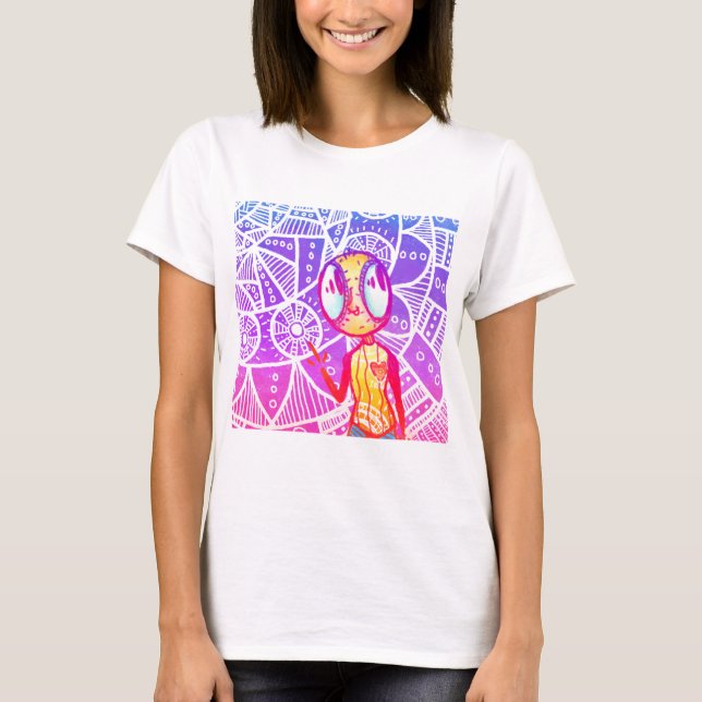 Camiseta Alien Trippy (Anverso)