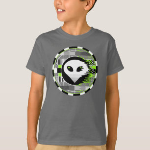 Camiseta Alien TV Round t-shirt gris básico de niños