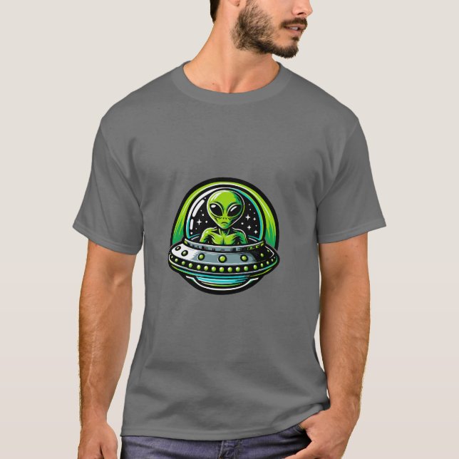 Camiseta Alien UFO (Anverso)