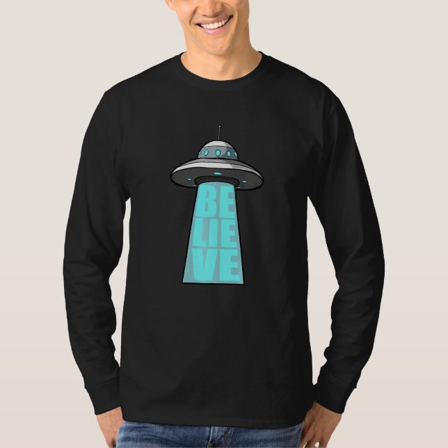 Camiseta Alien UFO Believe  (Anverso)