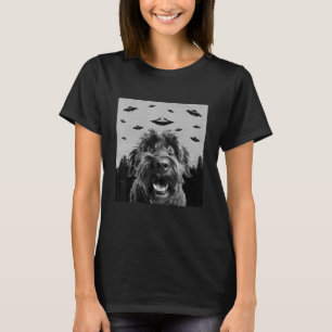 Camiseta Alien UFO Bouvier Des Flandres Perros Hombres Muje