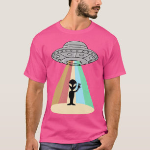 Camiseta Alien Ufo Descendió A La Tierra