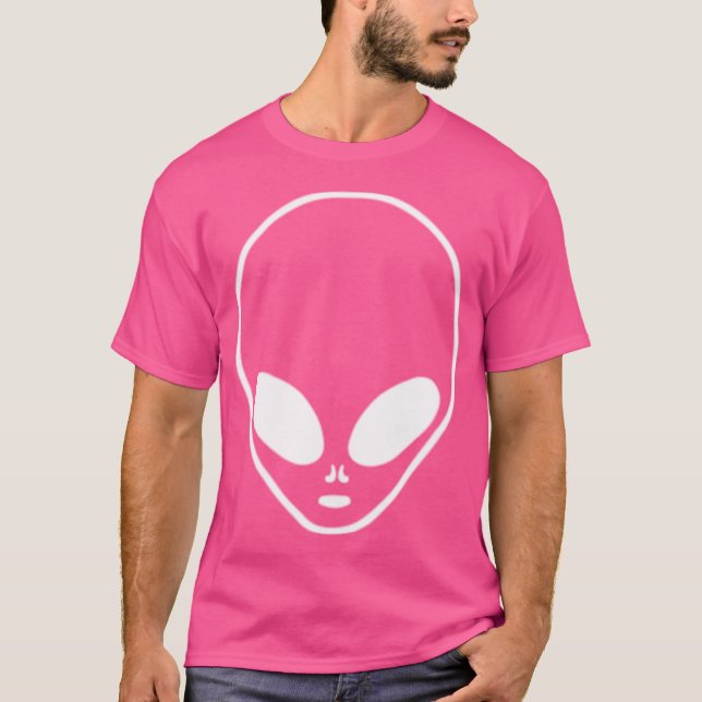 Camiseta Alien Ufo Face On Pocket (Anverso)