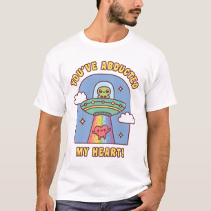 Camiseta Alien UFO gracioso que has secuestrado mi corazón