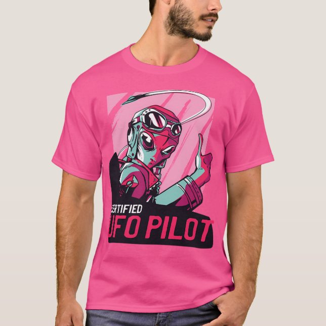 Camiseta Alien Ufo Pilot (Anverso)