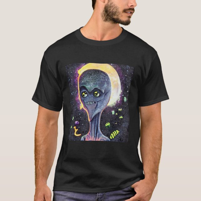 Camiseta Alien UFO UAP 51 área gris fuera de este creat mun (Anverso)