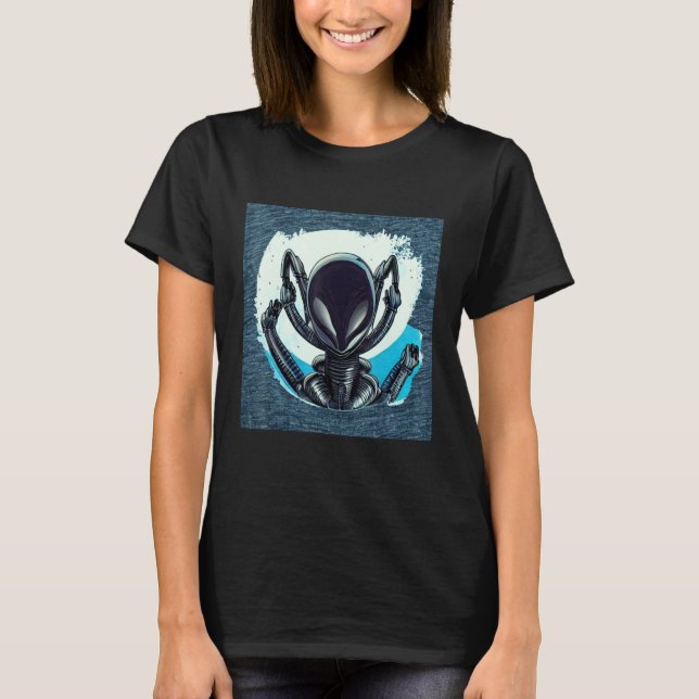 Camiseta Alien UFO UAP 51 área gris fuera de este creat mun (Anverso)