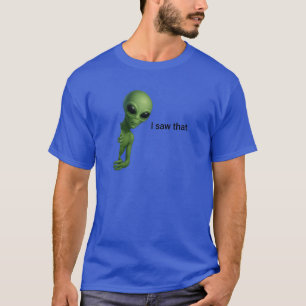 Camiseta Alien vi ese meme de jesus