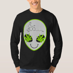 Camiseta Alien Weed Street Usa Ilustracion de arte