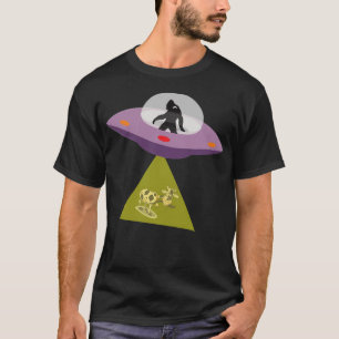 Camiseta Alien Yeti Sasquatch Conductor De Pie Grande Ufo S