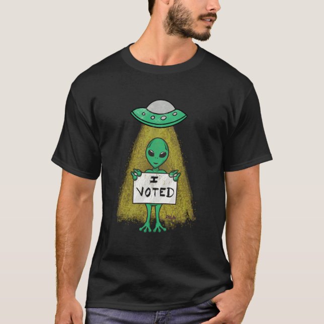 Camiseta Alien "Yo voté" (Anverso)
