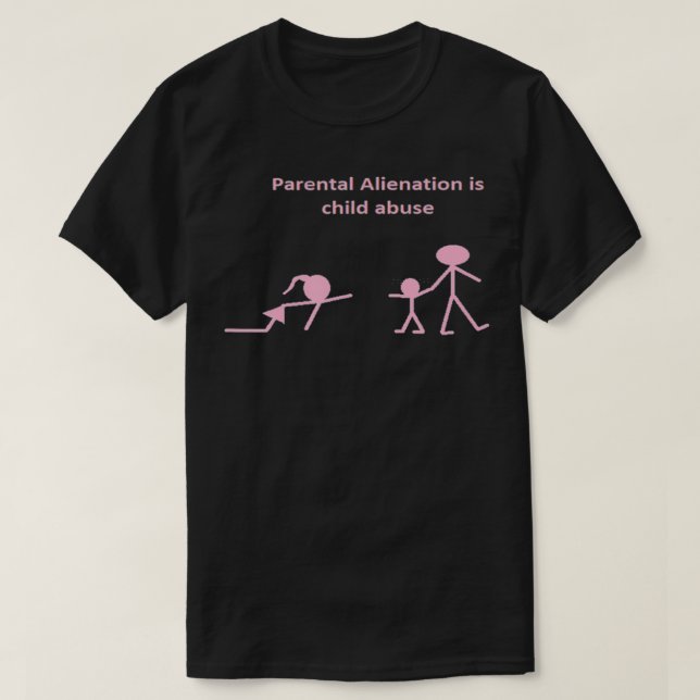 Camiseta Alienación parental es maltrato infantil  (Diseño del anverso)