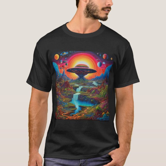 Camiseta Alienante Psychedelic Dreamscape (Anverso)