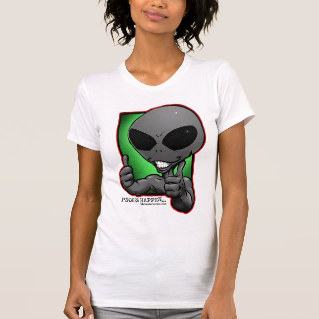 Camiseta aliengray-smiley-thumbsup-wimmin-camiseta (Anverso)
