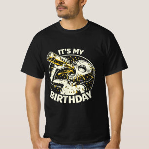 Camiseta Alienígena Bebiendo Cerveza en su Cumpleaños