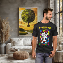 Alienígena blanco neón - Creatura de arte pop dive