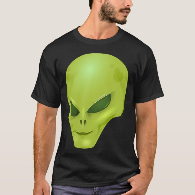 Camiseta Alienígena con Mentalidad Verde (Anverso)