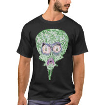 Alienígena de dibujos animados de ciencia ficción