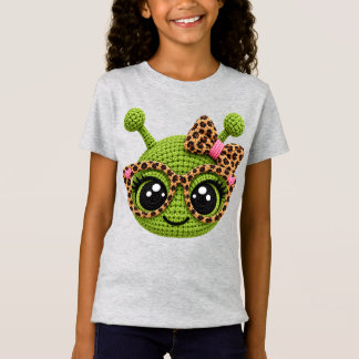 Camiseta Alienígena de hilo de ganchillo falso con lazo coq