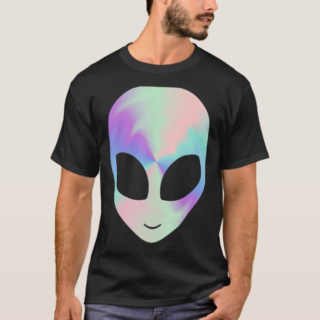 Camiseta Alienígena de la cabeza de alienígena cree Fiesta  (Anverso)