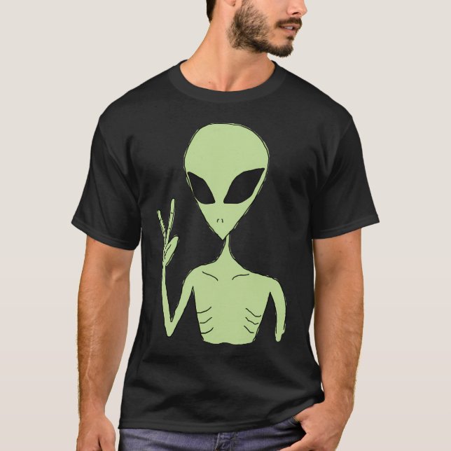 Camiseta Alienígena de la Paz (Anverso)
