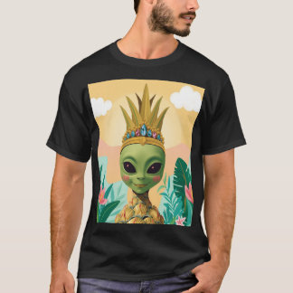 Camiseta Alienígena de Piña – Arte de Fruta Divertida Tropi