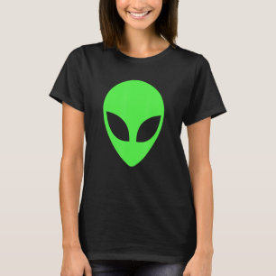 Camiseta Alienígena divertido estilo 90 de Green Alien Head