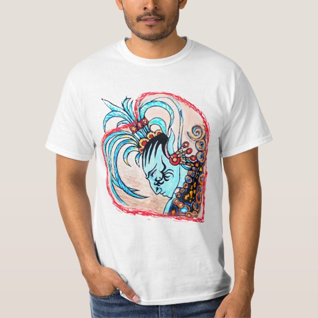 Camiseta Alienígena Elfa Maya Corazón Extraño (Anverso)