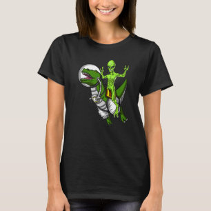 Camiseta Alienígena espacial viajando en bicicleta por el a