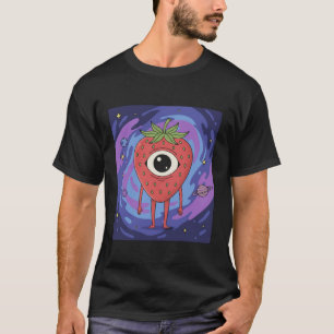 Camiseta Alienígena Fresa Cósmica – Fruta de Ciencia Ficció