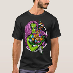 Camiseta Alienígena Hippie drogadicto