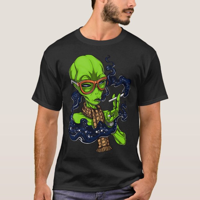 Camiseta Alienígena Hipster (Anverso)