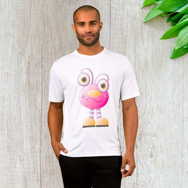 Camiseta Alienígena Rosa Cute Con Ojos Grandes (Subido por el creador)