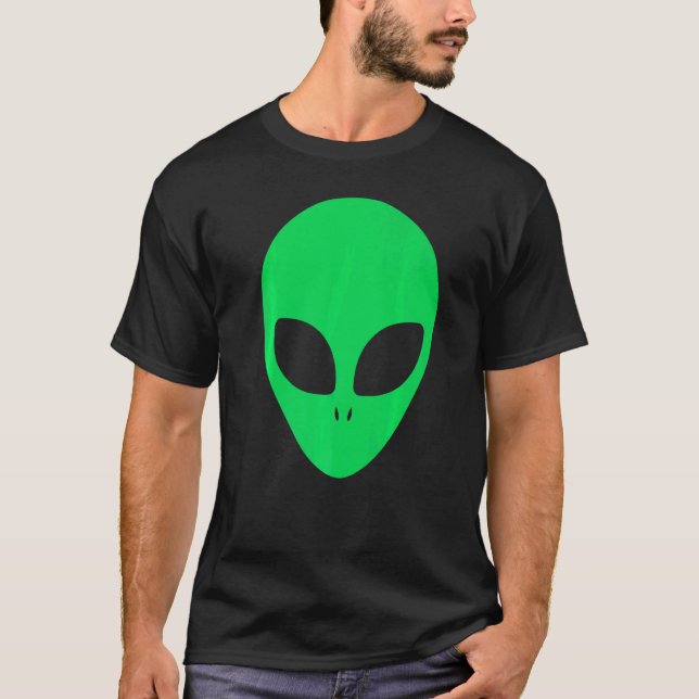 Camiseta Alienígena Verde Que No Creo En Humanos Alien Ufo  (Anverso)