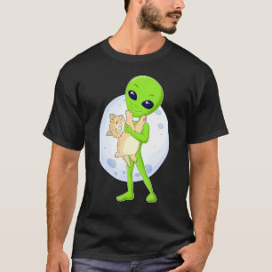 Camiseta Alienígena y el gato Ovni 51 Área Siempre he creíd