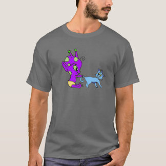 Camiseta Alienígena y Gatito